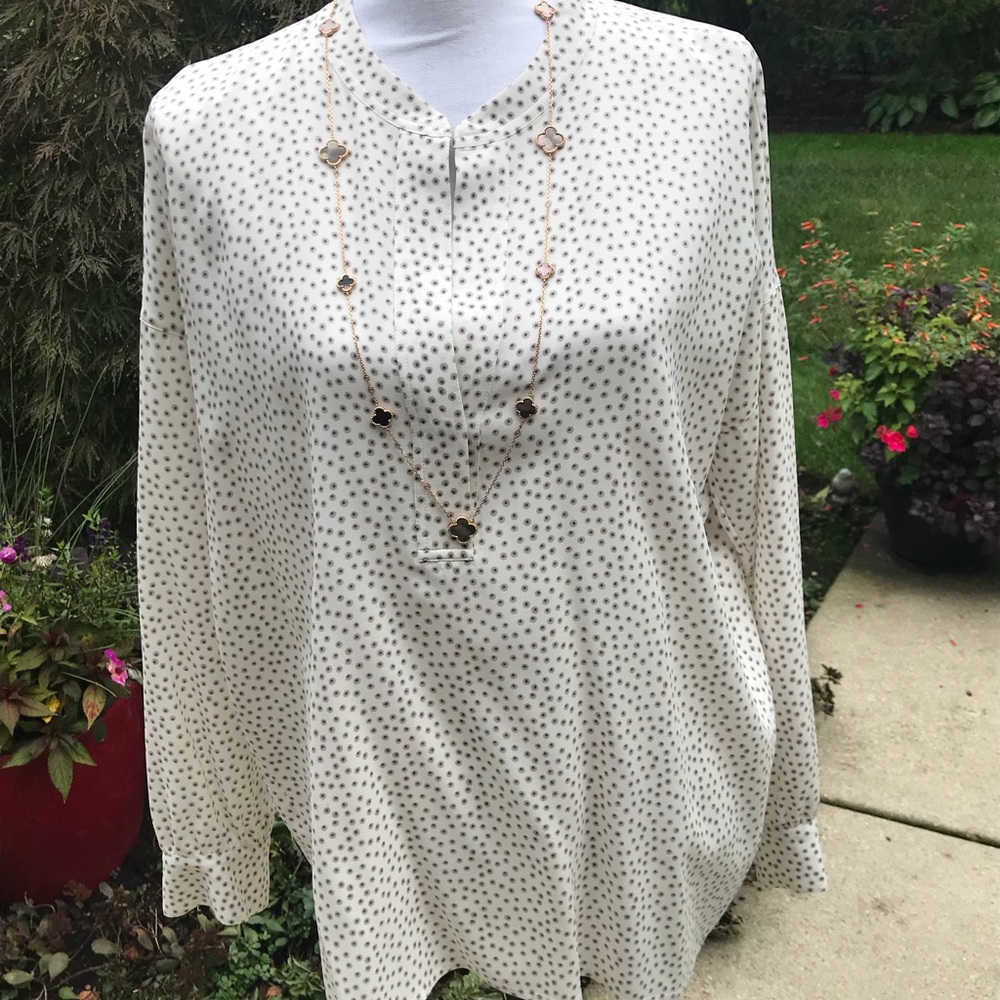 Vince silk pullover top